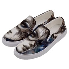 Woman In Space Men s Canvas Slip Ons by CKArtCreations