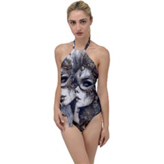 Woman In Space Go With The Flow One Piece Swimsuit