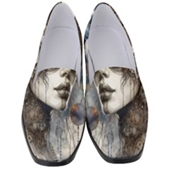 Woman In Space Women s Classic Loafer Heels by CKArtCreations