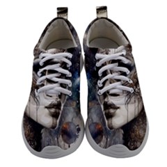 Woman In Space Women Athletic Shoes by CKArtCreations