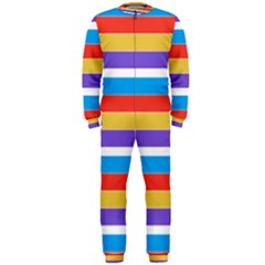 Stripes Pattern Design Lines Onepiece Jumpsuit (men)