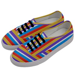 Stripes Pattern Design Lines Men s Classic Low Top Sneakers by Maspions