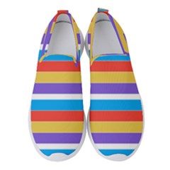 Stripes Pattern Design Lines Women s Slip On Sneakers