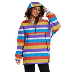 Stripes Pattern Design Lines Women s Ski And Snowboard Waterproof Breathable Jacket