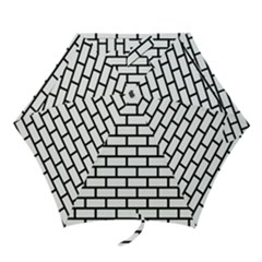 Bricks Wall Pattern Seamless Mini Folding Umbrellas
