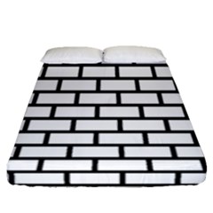 Bricks Wall Pattern Seamless Fitted Sheet (queen Size)