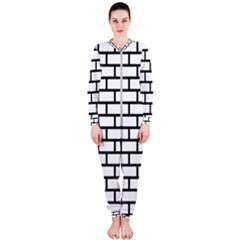 Bricks Wall Pattern Seamless Onepiece Jumpsuit (ladies)