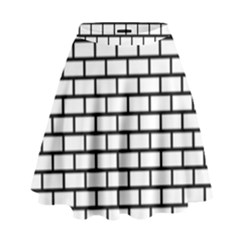 Bricks Wall Pattern Seamless High Waist Skirt