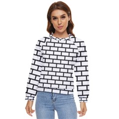 Bricks Wall Pattern Seamless Women s Long Sleeve Raglan T-shirt