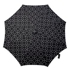 Geometric Pattern Design White Hook Handle Umbrellas (large)