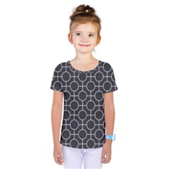 Geometric Pattern Design White Kids  One Piece T-shirt
