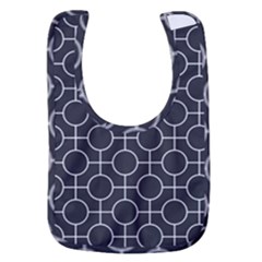 Geometric Pattern Design White Baby Bib by Maspions