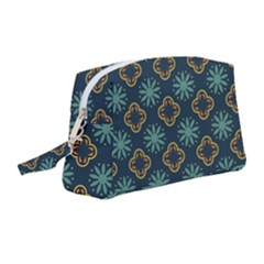 Flowers Pattern Design Abstract Wristlet Pouch Bag (medium)