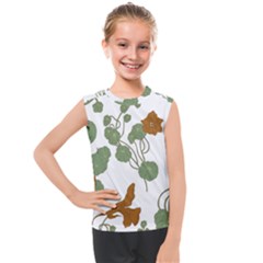 Nasturtium Flowers Plant Leaves Kids  Mesh Tank Top