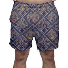 Pattern Seamless Antique Luxury Men s Shorts by Maspions