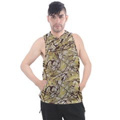 Marble Texture Pattern Seamless Men s Sleeveless Hoodie