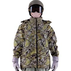 Marble Texture Pattern Seamless Women s Zip Ski And Snowboard Waterproof Breathable Jacket by Maspions