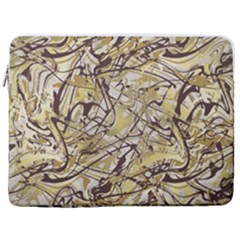 Marble Texture Pattern Seamless 17  Vertical Laptop Sleeve Case With Pocket