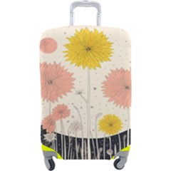 Space Flowers Universe Galaxy Luggage Cover (large)