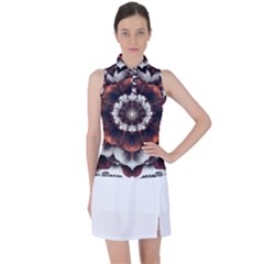 Mandala Design Pattern Women s Sleeveless Polo T-shirt