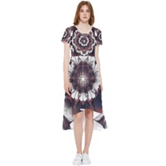 Mandala Design Pattern High Low Boho Dress