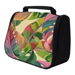 Monstera Colorful Leaves Foliage Full Print Travel Pouch (small)