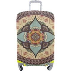 Mandala Floral Decorative Flower Luggage Cover (large)
