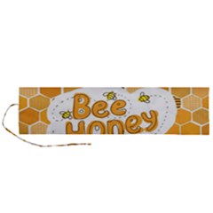 Bee Honey Honeycomb Hexagon Roll Up Canvas Pencil Holder (l) by Maspions