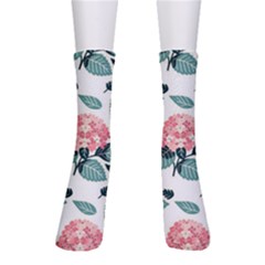 Flowers Hydrangeas Crew Socks