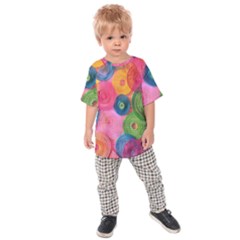 Colorful Abstract Patterns Kids  Raglan T-shirt