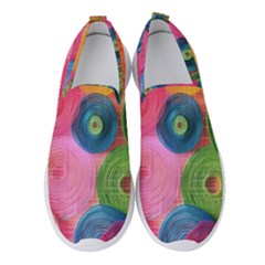 Colorful Abstract Patterns Women s Slip On Sneakers