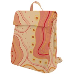 Lines Abstract Colourful Design Flap Top Backpack