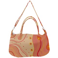 Lines Abstract Colourful Design Removable Strap Handbag