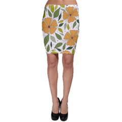 Flower Petal Plant Leaves Bodycon Skirt