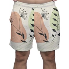 Flora Floral Flower Nature Plant Doodle Men s Shorts