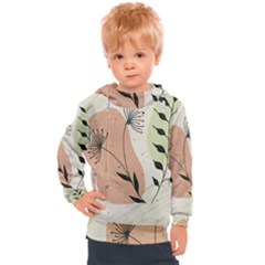 Flora Floral Flower Nature Plant Doodle Kids  Hooded Pullover by Maspions