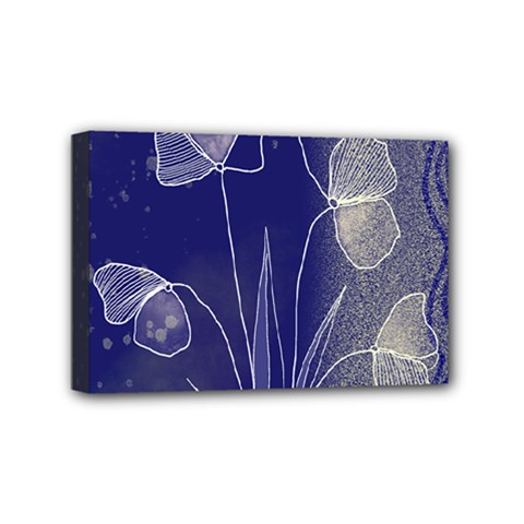 Flower Nature Abstract Art Mini Canvas 6  X 4  (stretched) by Maspions