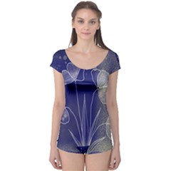 Flower Nature Abstract Art Boyleg Leotard 