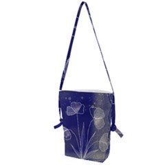 Flower Nature Abstract Art Folding Shoulder Bag