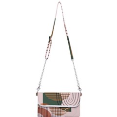 Line Forms Art Drawing Background Mini Crossbody Handbag