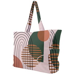 Line Forms Art Drawing Background Simple Shoulder Bag