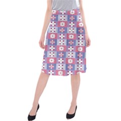 Flower Art Pattern Geometric Midi Beach Skirt