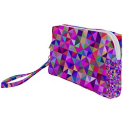 Floor Colorful Triangle Wristlet Pouch Bag (small)