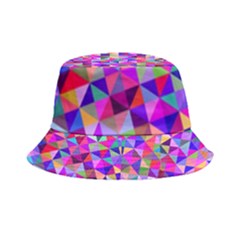 Floor Colorful Triangle Inside Out Bucket Hat by Maspions