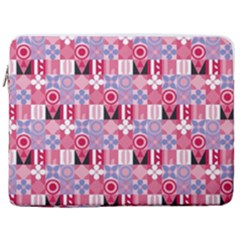 Scandinavian Abstract Pattern 17  Vertical Laptop Sleeve Case With Pocket