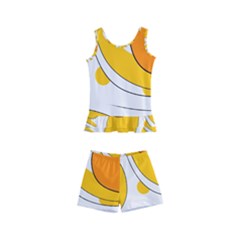 Abstract Pattern Kids  Boyleg Swimsuit