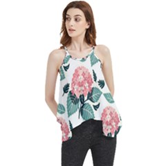 Flowers Hydrangeas Flowy Camisole Tank Top