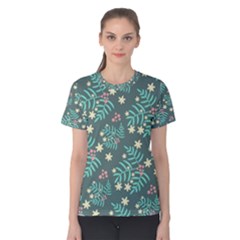 Illustration Pattern Seamless Women s Cotton T-shirt