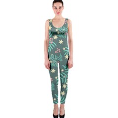 Illustration Pattern Seamless One Piece Catsuit by Maspions