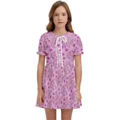 Illustration Pattern Seamless Kids  Sweet Collar Dress